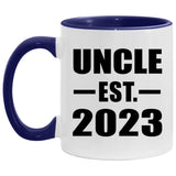 Uncle Established Est. 2023 - 11oz Accent Mug Purple
