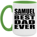 Samuel Best Dad Ever - 15oz Accent Mug Green