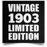 121st Birthday Vintage 1903 Limited Edition - Poster Square