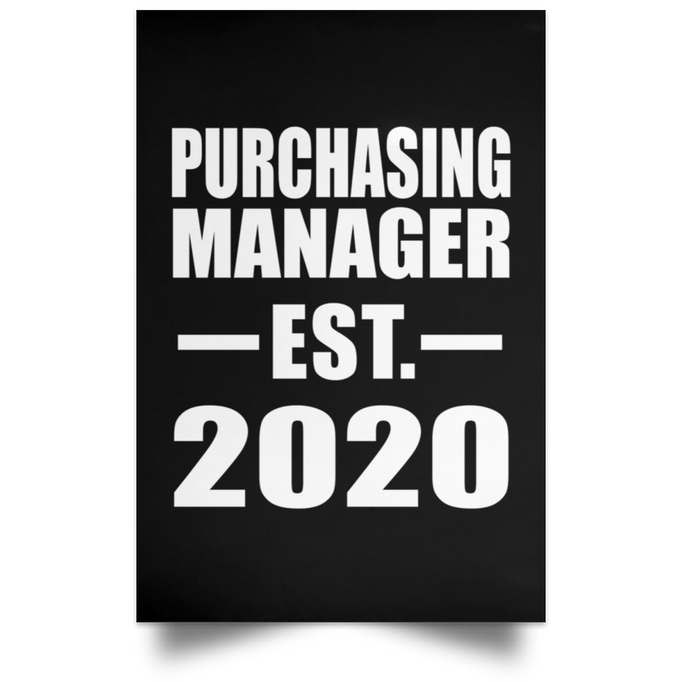 Purchasing Manager Established EST. 2020 - Poster Portrait