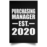 Purchasing Manager Established EST. 2020 - Poster Portrait