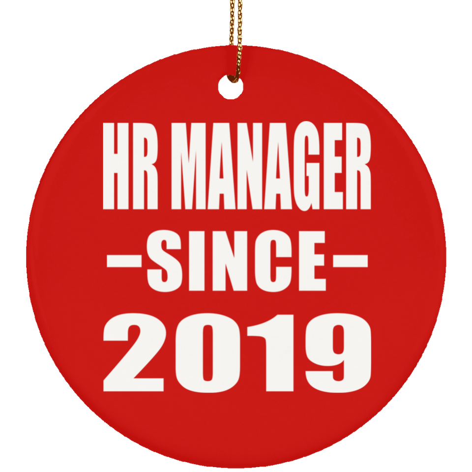 HR Manager Since 2019 - Circle Ornament
