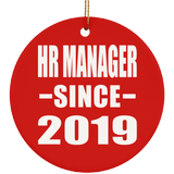 HR Manager Since 2019 - Circle Ornament