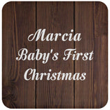 Marcia Baby's First Christmas - Drink Coaster D