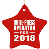 Drill-Press Operator Established EST. 2018 - Star Ornament