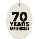 70th Anniversary 70 Years - Oval Ornament