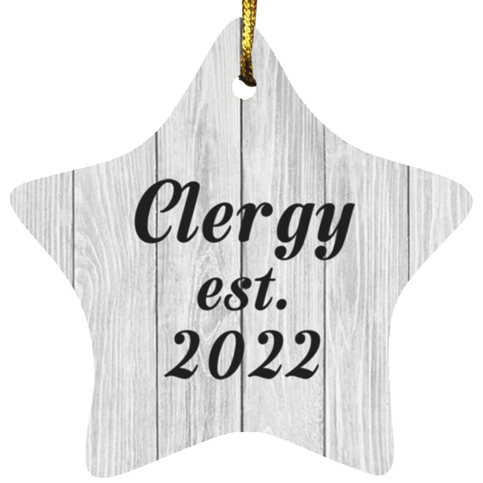 Clergy Established Est. 2022 - Star Ornament F
