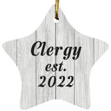 Clergy Established Est. 2022 - Star Ornament F