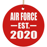 Air Force Established EST. 2020 - Circle Ornament