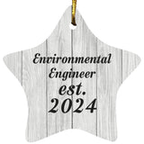 Environmental Engineer Established Est. 2024 - Star Ornament F
