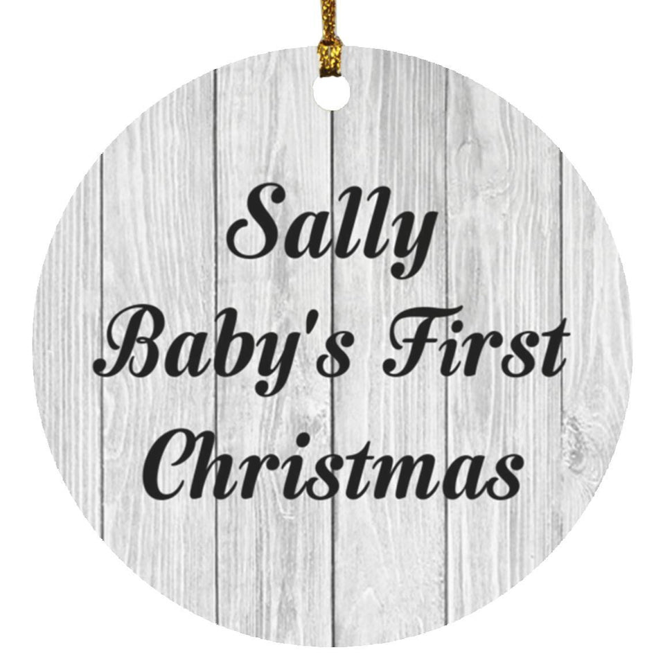 Sally Baby's First Christmas - Circle Ornament F