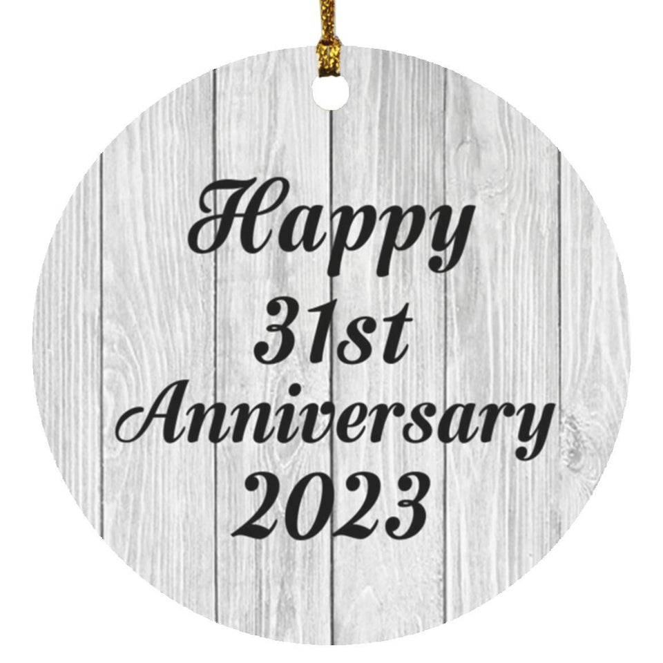 Happy 31st Anniversary 2023 - Circle Ornament F