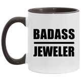 Badass Jeweler - 11oz Accent Mug Black
