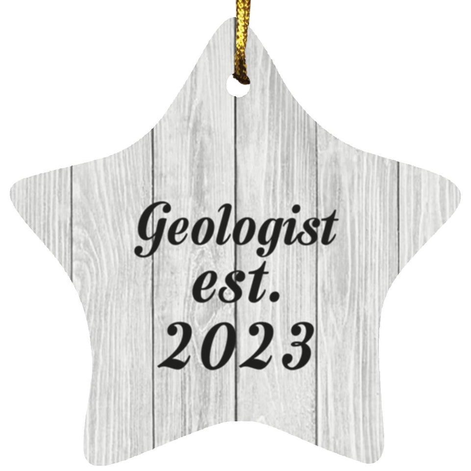 Geologist Established Est. 2023 - Star Ornament F