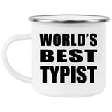 World's Best Typist - 12oz Camping Mug