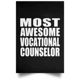 Most Awesome Vocational Counselor - Poster Portrait