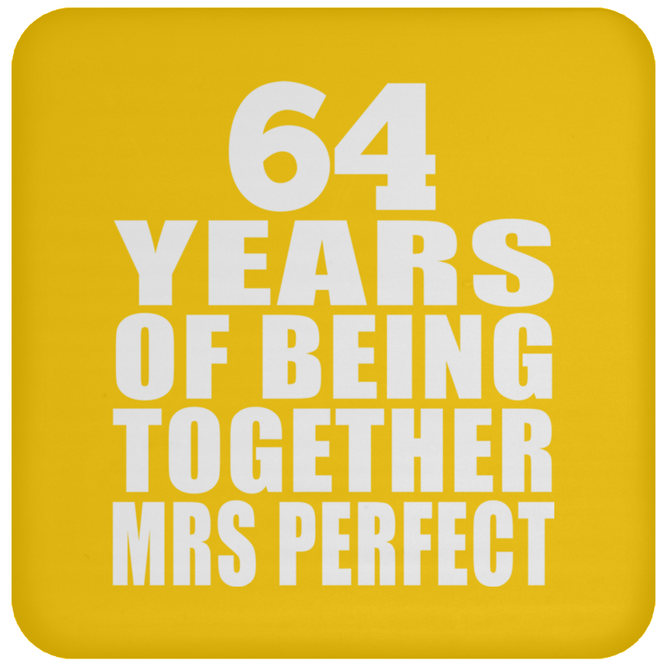 64th Anniversary 64 Years Of Being Mrs Perfect - Drink Coaster