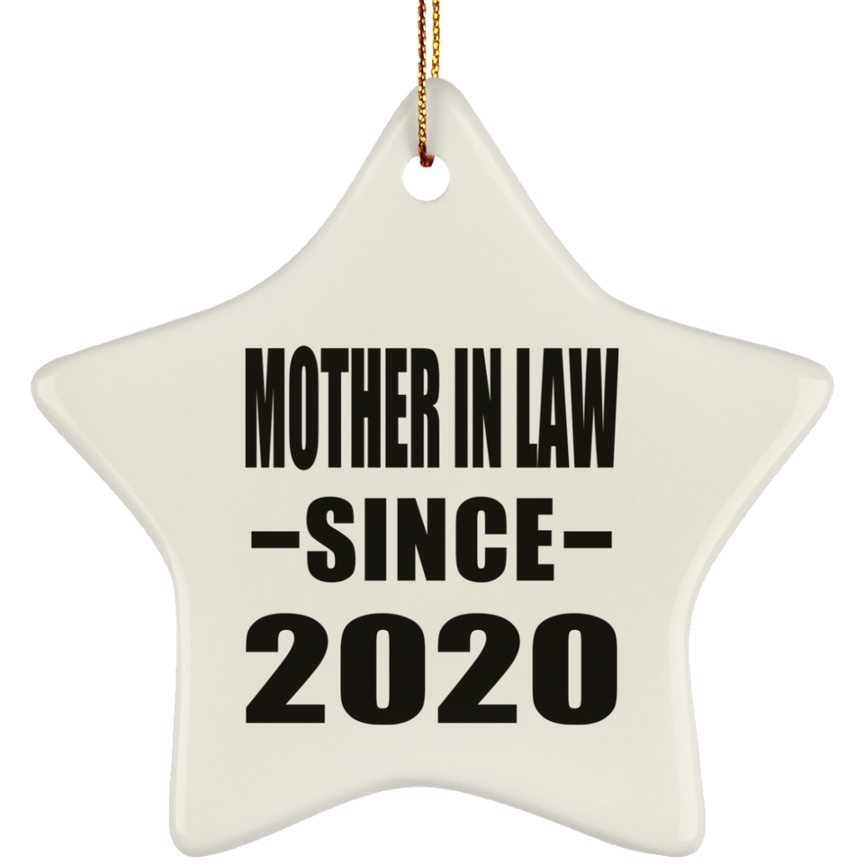 Mother In Law Since 2020 - Star Ornament