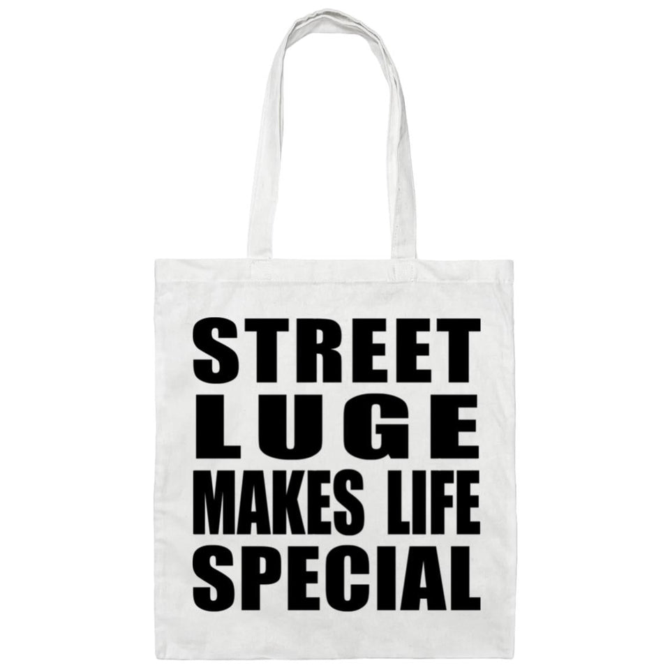 Street Luge Makes Life Special - Tote Bag White