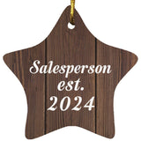 Salesperson Established Est. 2024 - Star Ornament D