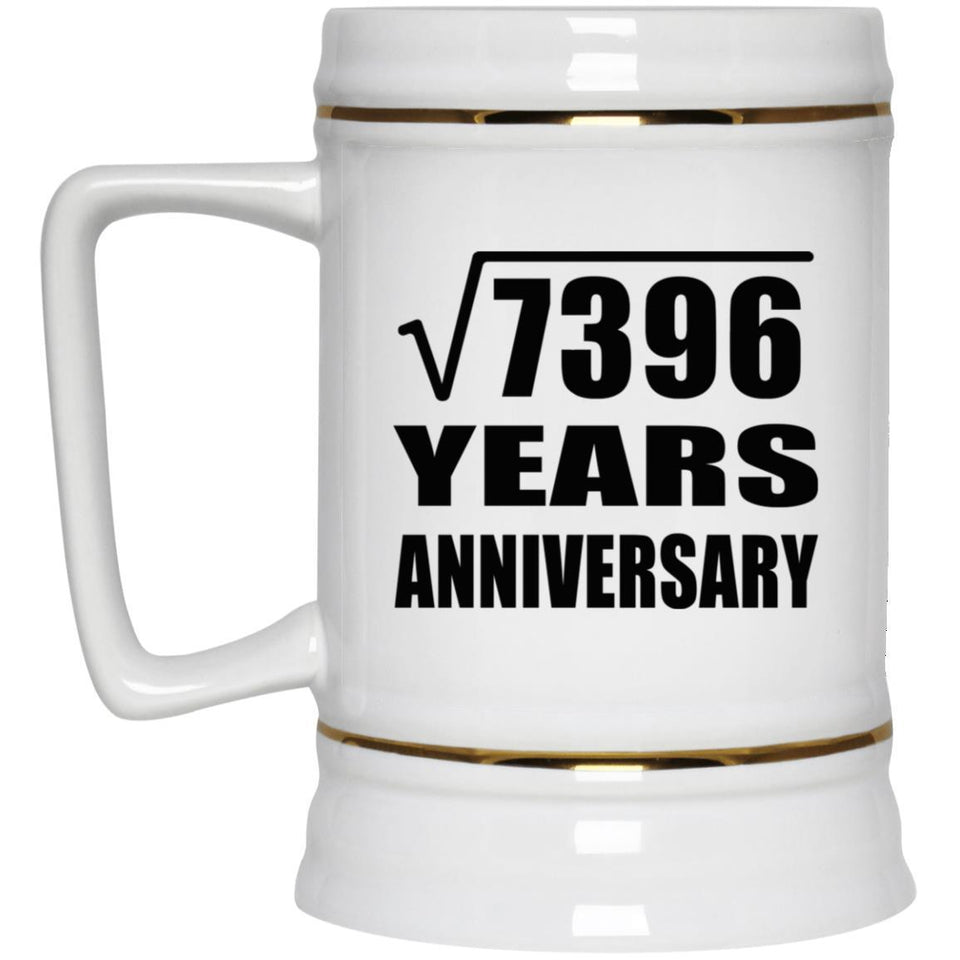 86th Anniversary Square Root of 7396 Years Anniversary - Beer Stein