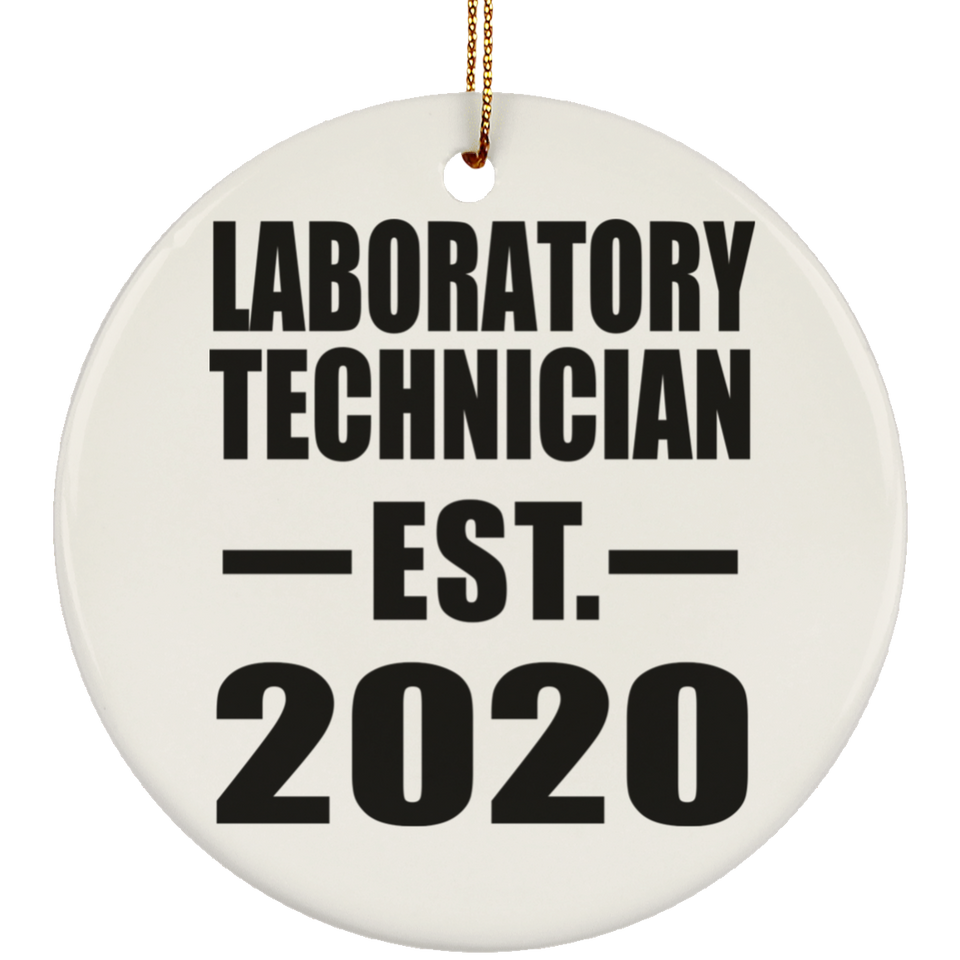 Laboratory Technician Established EST. 2020 - Circle Ornament