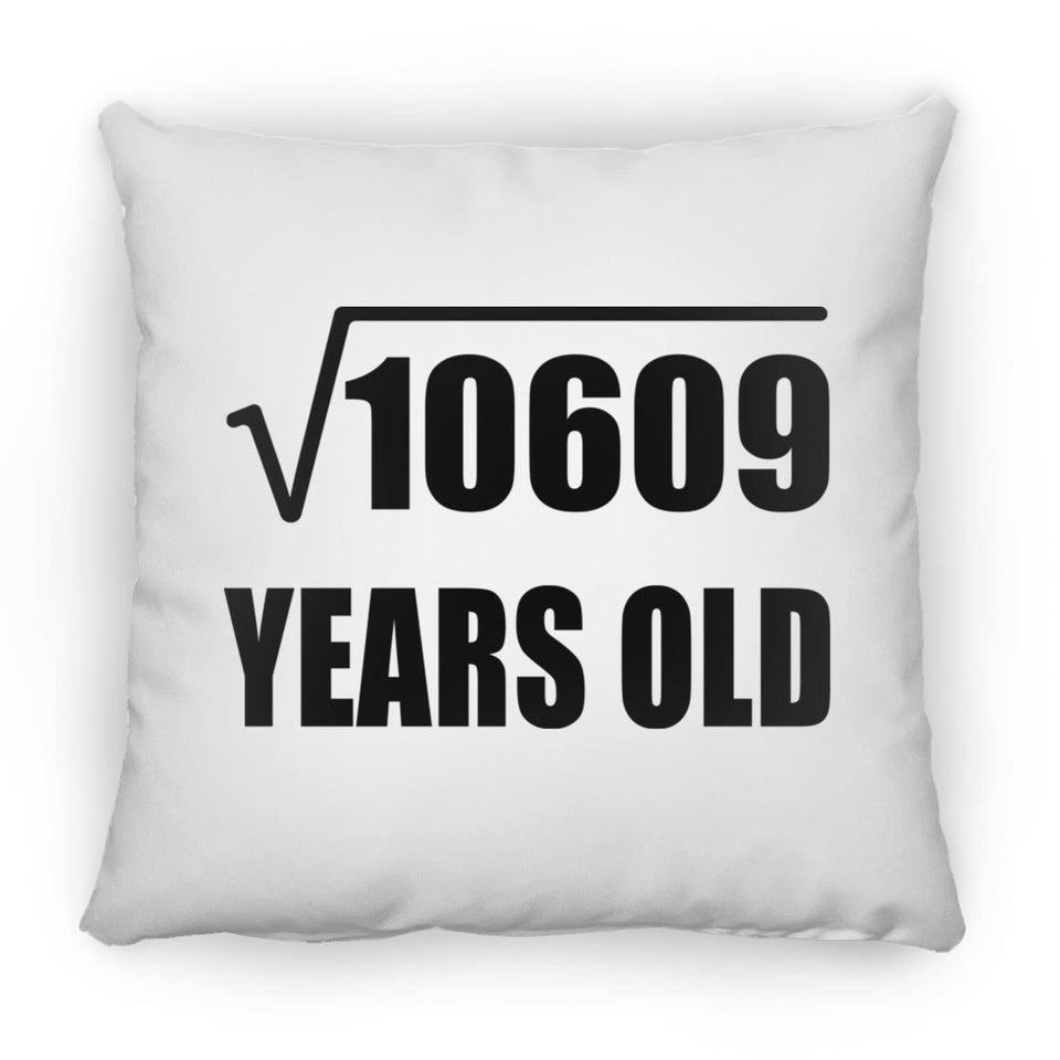103rd Birthday Square Root of 10609 Years Old - Throw Pillow