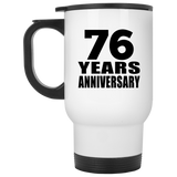 76th Anniversary 76 Years - White Travel Mug