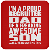 Proud Recruiter Dad Of Awesome Son - Drink Coaster