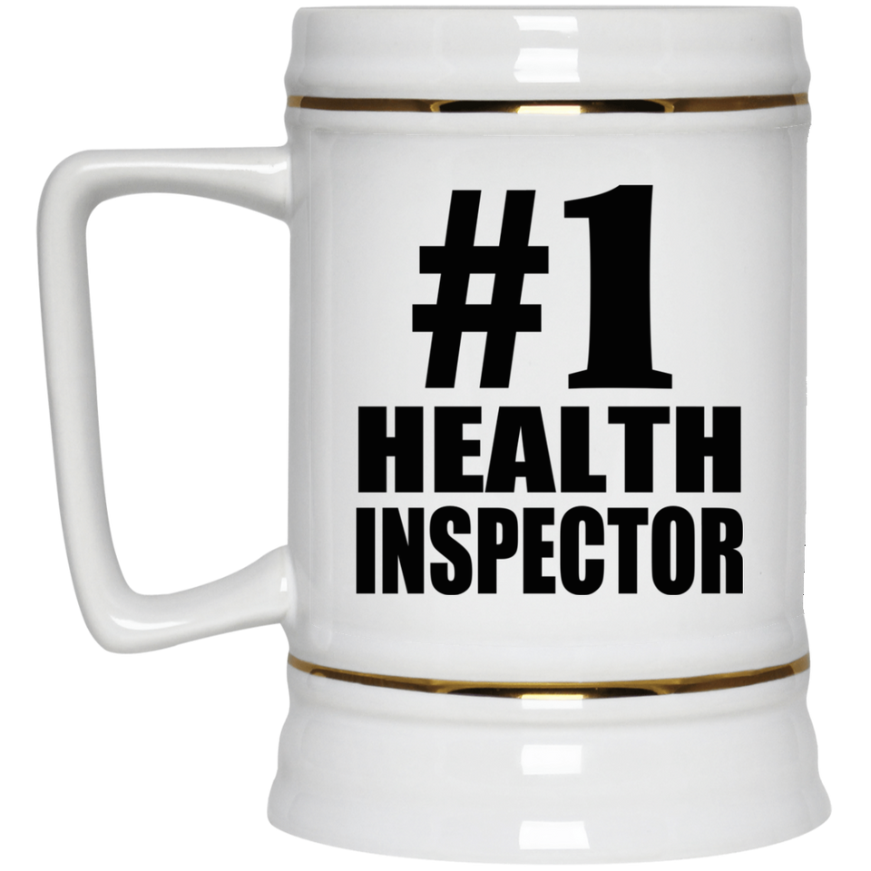 Number One #1 Health Inspector - Beer Stein
