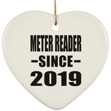 Meter Reader Since 2019 - Heart Ornament