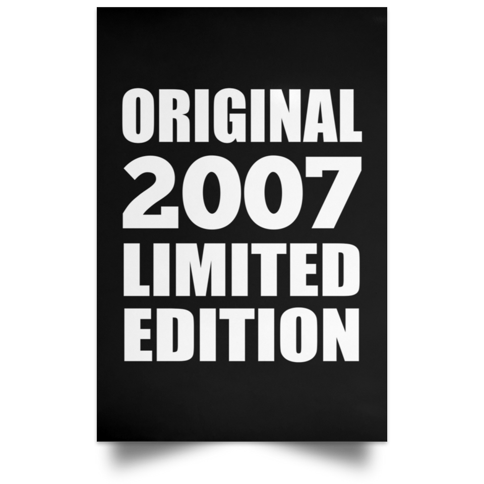 17th Birthday Original 2007 Limited Edition - Poster Portrait