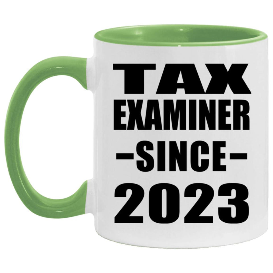 Tax Examiner Since 2023 - 11oz Accent Mug Green