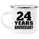 24th Anniversary 24 Years - 12oz Camping Mug