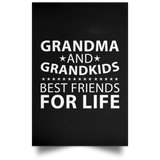 Grandma and Grandkids, Best Friends For Life - Poster Portrait