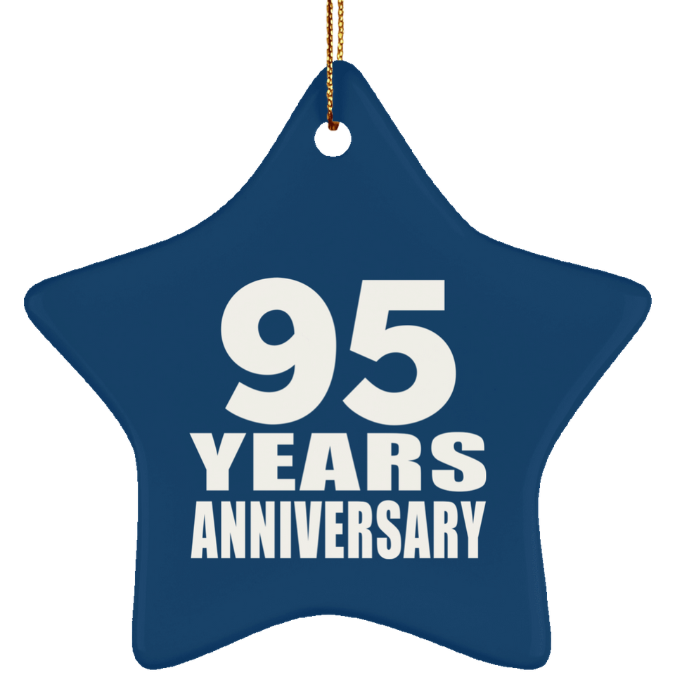 95th Anniversary 95 Years - Star Ornament