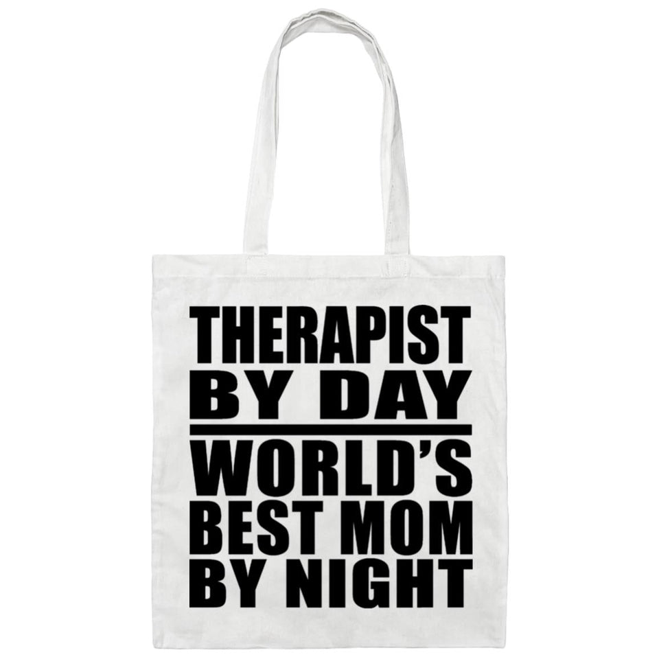 Therapist By Day World's Best Mom By Night - Tote Bag White