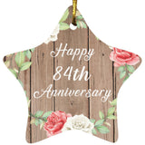 Happy 84th Anniversary - Star Ornament B