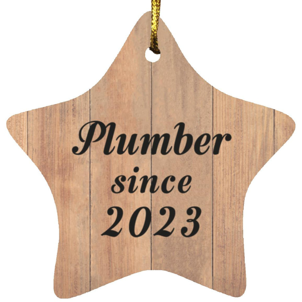 Plumber Since 2023 - Star Ornament C