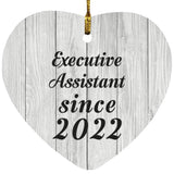 Executive Assistant Since 2022 - Heart Ornament F