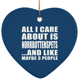 All I Care About Is Norrbottenspets - Heart Ornament