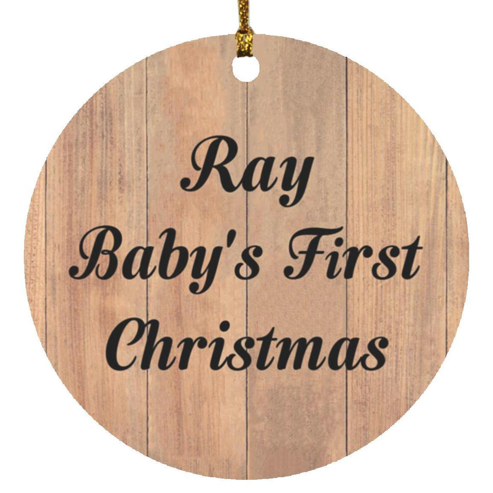 Ray Baby's First Christmas - Circle Ornament C