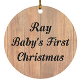 Ray Baby's First Christmas - Circle Ornament C