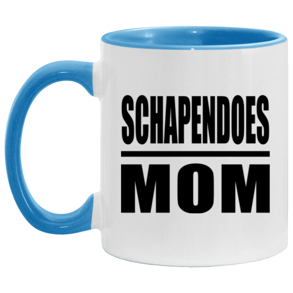 Schapendoes Mom - 11oz Accent Mug Blue