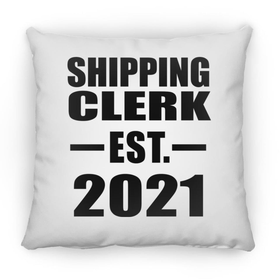 Shipping Clerk Established EST. 2021 - Throw Pillow