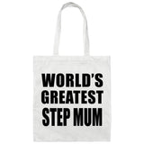 World's Greatest Step Mum - Tote Bag White