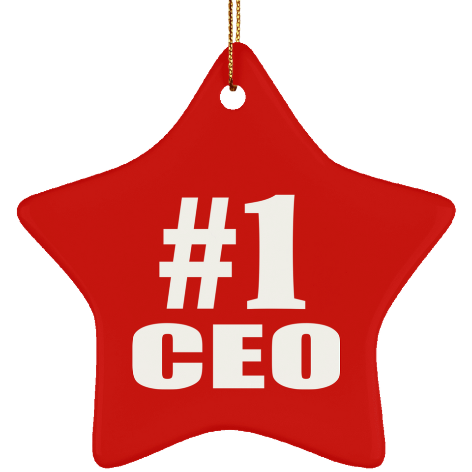 Number One #1 CEO - Star Ornament
