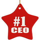 Number One #1 CEO - Star Ornament