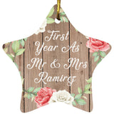 First Year As Mr & Mrs Ramirez - Star Ornament B