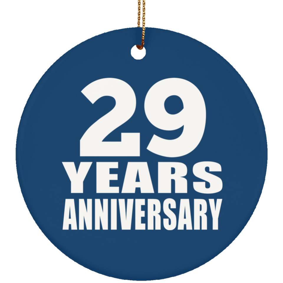 29th Anniversary 29 Years Anniversary - Circle Ornament